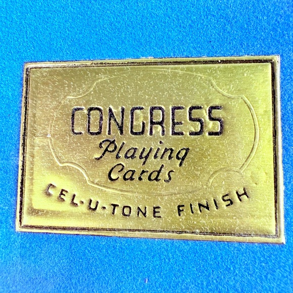 RARE VTG Playing Cards 2 Decks Congress Cel-U-Tone Original Case Ladies Fashion - Picture 8 of 11